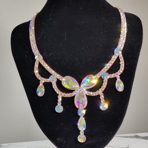 Rhinestone Ballroom Dance Necklace