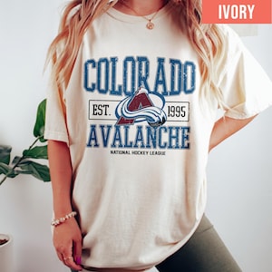 Comfort Colors® Colorado Avalanche Hockey T-shirt, Colorado Hockey Fan T-Shirt, Vintage Colorado Avalanche Tshirt, Retro Colorado Ice Hockey