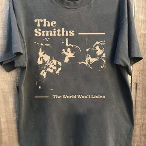 The Smiths Retro T-shirt, Maglietta Vintage 80s Di The Smiths Band Venduto Da Tin Salamunic - Foto 9