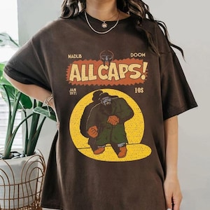 Comfort Colors Madlib Doom All Caps Shirt, Mf Doom Shirt, Mf Doom Hip Hop Shirt, Madvillain Metal Tshirt