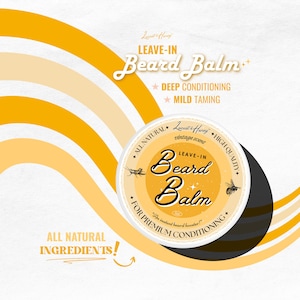 Organic Beard Balm: All Natural Mens Leave In Conditioner