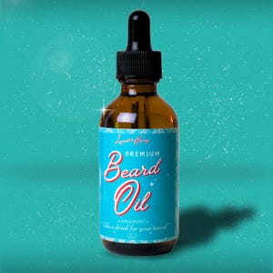 Organic Beard Oil: Handmade Moisturizing Serum with Jojoba & Castor Oil