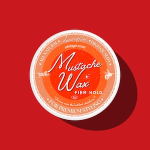 Cire à moustache bio pour homme : tenue ferme, coiffure parfumée