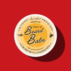 Organic Beard Balm: All Natural Mens Leave In Conditioner