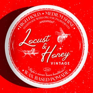 Organic High Hold Pomade for Men: Handmade Natural Hair Styling Wax
