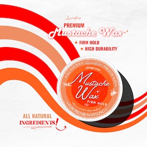 Organic Mustache Wax for Men: Firm Hold, Scented Beard Styling