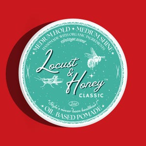 100% Organic Pomade for Men - Medium Hold, Medium Shine - Natural Hair Styling Wax Men, Oil Based Pomade For All Hair Types, Gift For Him