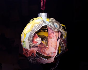 Breaking Out of the Hive Holiday Ornament by Elizabeth Castaldo // Fine Art Ornament