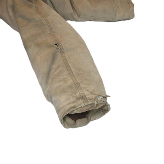 Carhartt Sandstone Duck Jacket Large Distressed T… - image 8