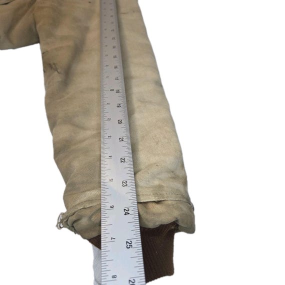 Carhartt Sandstone Duck Jacket Large Distressed T… - image 9