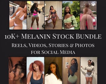 10 000+ Lyxigt Melanin Ansiktslöst Videor, Foton, Spolar, Livsstil Svarta Kvinnor Innehållsbank, Digital Marknadsföring