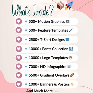 733+ GB grafisk design megapaket: logotyper, typsnitt, PSD, SVG, mallar, mockups (digital nedladdning) bild 3