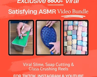 6600+ Viral ASMR Video Reels: Slime, Soap Cutting, Glass Crushing for TikTok, Instagram, YouTube