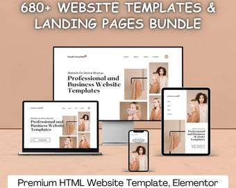 680+ Website & Landing Page Templates: SEO Optimized, Elementor Ready - Professional Customizable (Instant Download)