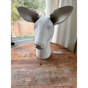 Anthropologie Anthropomorphic Cholet Dual Ceramic Flower Vase Doe Deer image 5