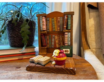 VTG Disney Winnie the Pooh Hunny Pot Library Bookend Nursery Decor Single Resin