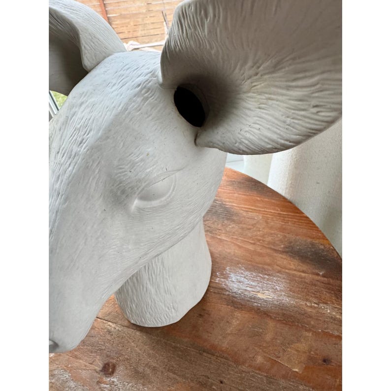 Anthropologie Anthropomorphic Cholet Dual Ceramic Flower Vase Doe Deer image 6