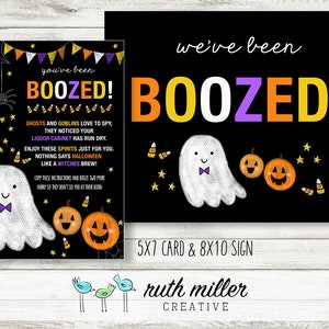 You’ve Been Boozed Carte et signe imprimables - We’ve been Boozed Sign - Téléchargement instantané