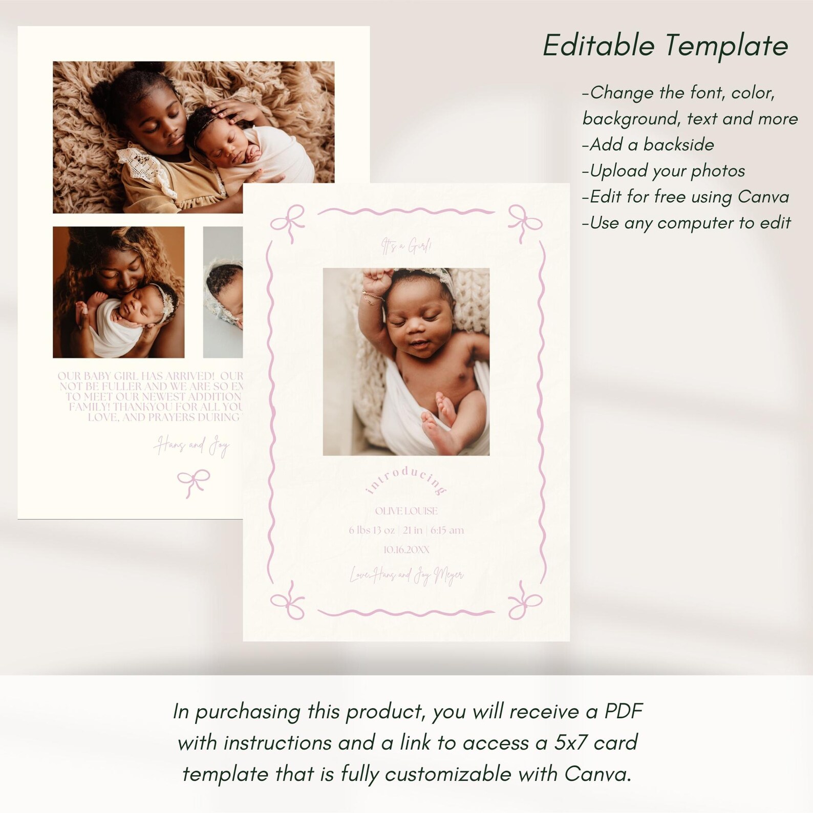 What to write in a baby card free printable baby cards