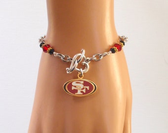 San Francisco 49ers Charm Logo Bracelet