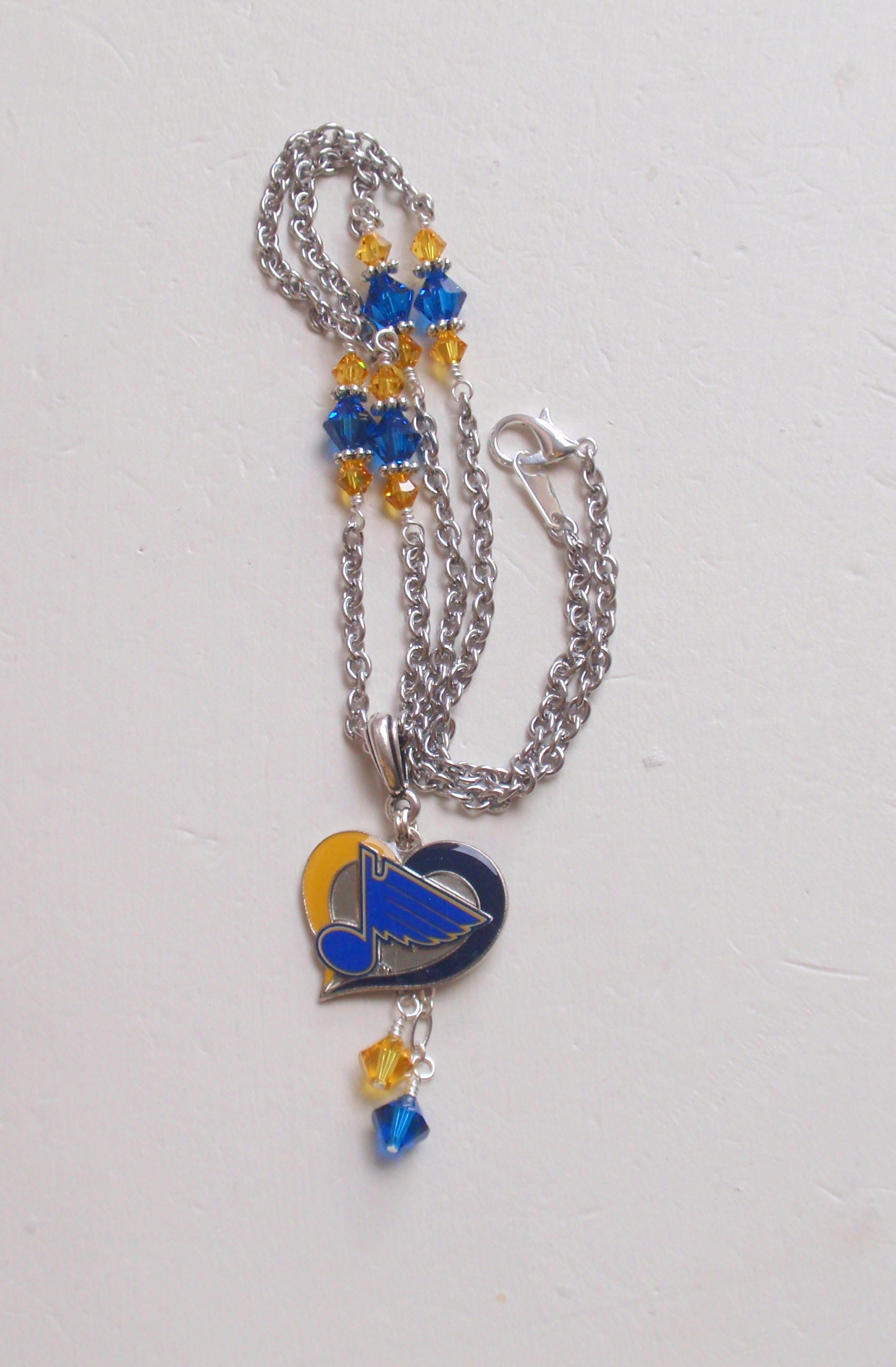 St. Louis Blues Lusso Gold Plate Note Necklace
