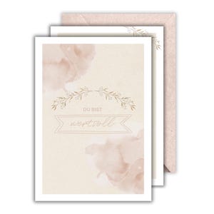 Tarjeta con un hermoso dicho, tarjeta de felicitación para mostrar aprecio y gratitud, tarjeta de felicitación para diversas ocasiones (+ sobre de papel kraft)