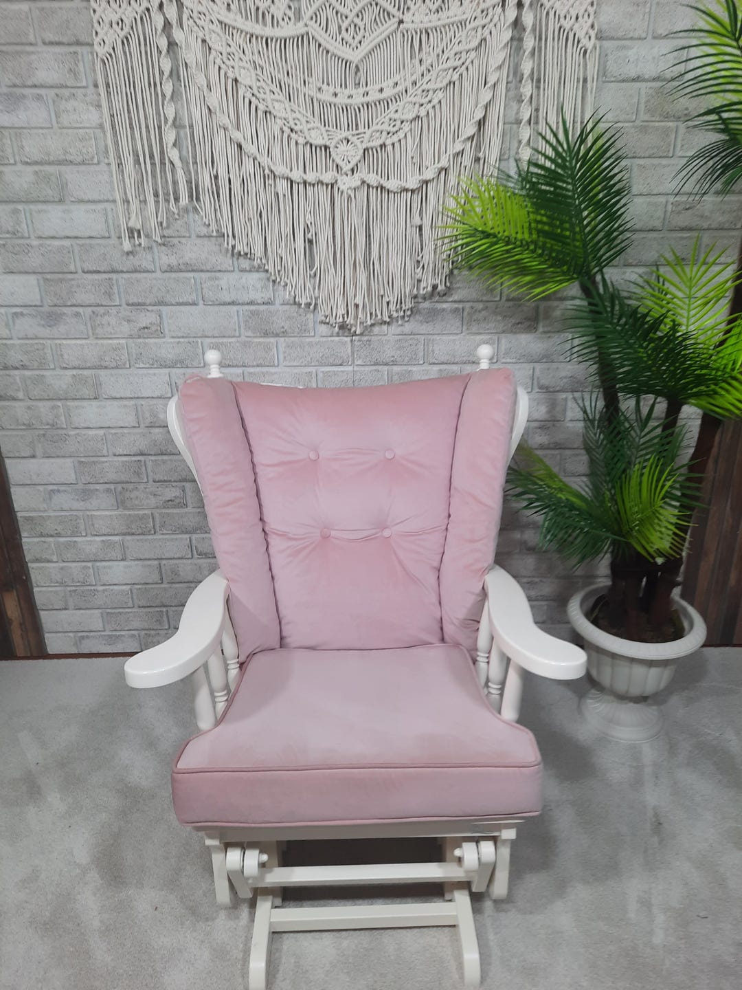 Custom Rocking Chair Cushion Set: Wingback, Glider, Porch - Pes+cotton ...