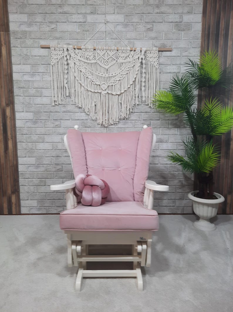 Custom Rocking Chair Cushion Set: Wingback, Glider, Porch - Pes+cotton ...