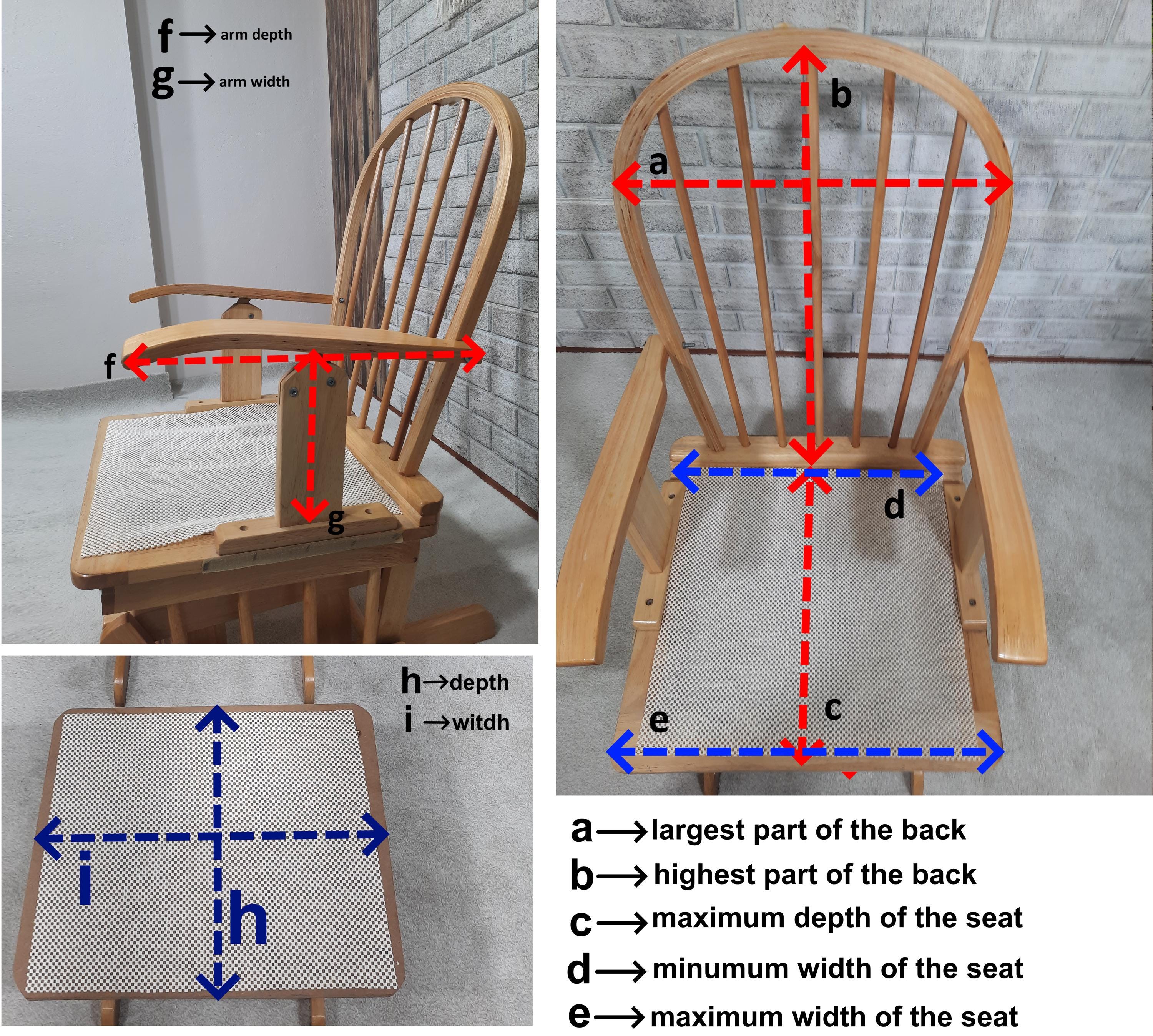 Custom Rocking Chair Cushion Set: Anti-allergenic, Pes+cotton Fabric - Etsy