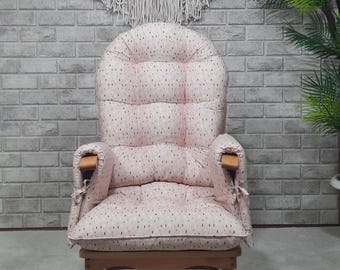 Round Top Rocking Chair Cushion / Glider Cushion / Porch Chair Cushion / Rocker Glider Cushions / Rattan Chair Cushion /Rocking chair pillow