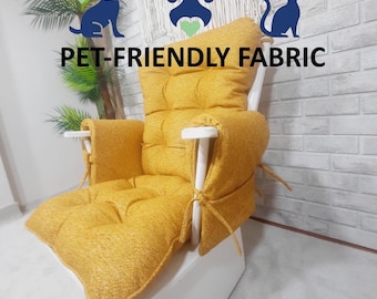 ペットフレンドリーなロッキングチェアクッション：カスタムグライダーチェアパッド