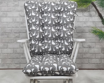 手作りロッキングチェアクッションセット：PESコットン、抗アレルギー