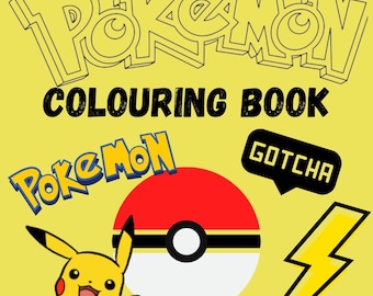 Libro para colorear de Pokémon: ¡más de 50 páginas! - Descarga digital