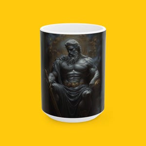 Hades Greek God of the Dead and Underworld, Zeus and Poseidon&#39;s Brother - 11oz, 15oz, Coffee Cup, Tea Mug, Gift for Mythology, Ceramic Mug