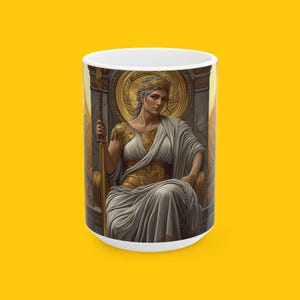 Hera Ceramic Mug: Greek Goddess of Marriage Gift