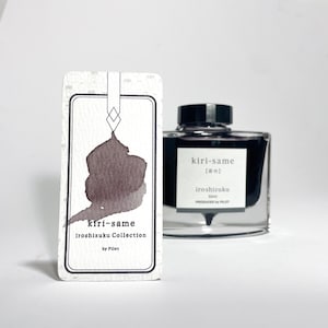 Pilot iroshizuku kiri-same Gray - Flacone di inchiostro da 15 ml, 50 ml e campione di inchiostro da 4 ml