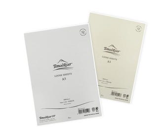 Tomoe River Sheets - Blanco A4 & A5 Papier 100 Vel 52 g/m2 Wit of Crème - vernieuwd in 2023 Geproduceerd door Sakae - Japans Papier