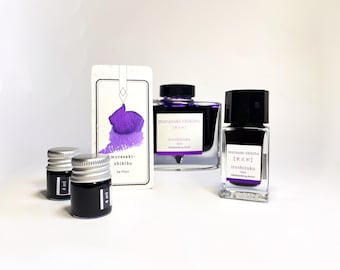 Pilot iroshizuku murasaki-shikibu - Inktfles 15 ml, 50 ml en 4 ml inktmonster
