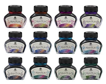 Inchiostro per penna stilografica Octopus Sheen - 30 ml e campione di inchiostro - inchiostro effetto bicolore - Medusa, Goblin, Unicorno e altro - Prodotto in Germania