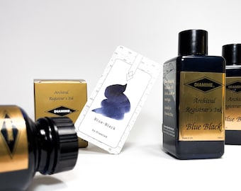 Diamine Blue-Black Archival's registrar ink - 30 ml or 100 ml