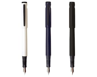 Pilot Lightive vulpen Active in marineblauw, matzwart en wit - verkrijgbaar met fijne en medium punt + zwarte cartridge.