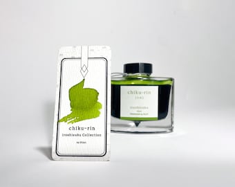 Pilot iroshizuku chiku-rin Spring Green vulpeninkt - 15 ml, 50 ml en 4 ml inktmonsterflesje