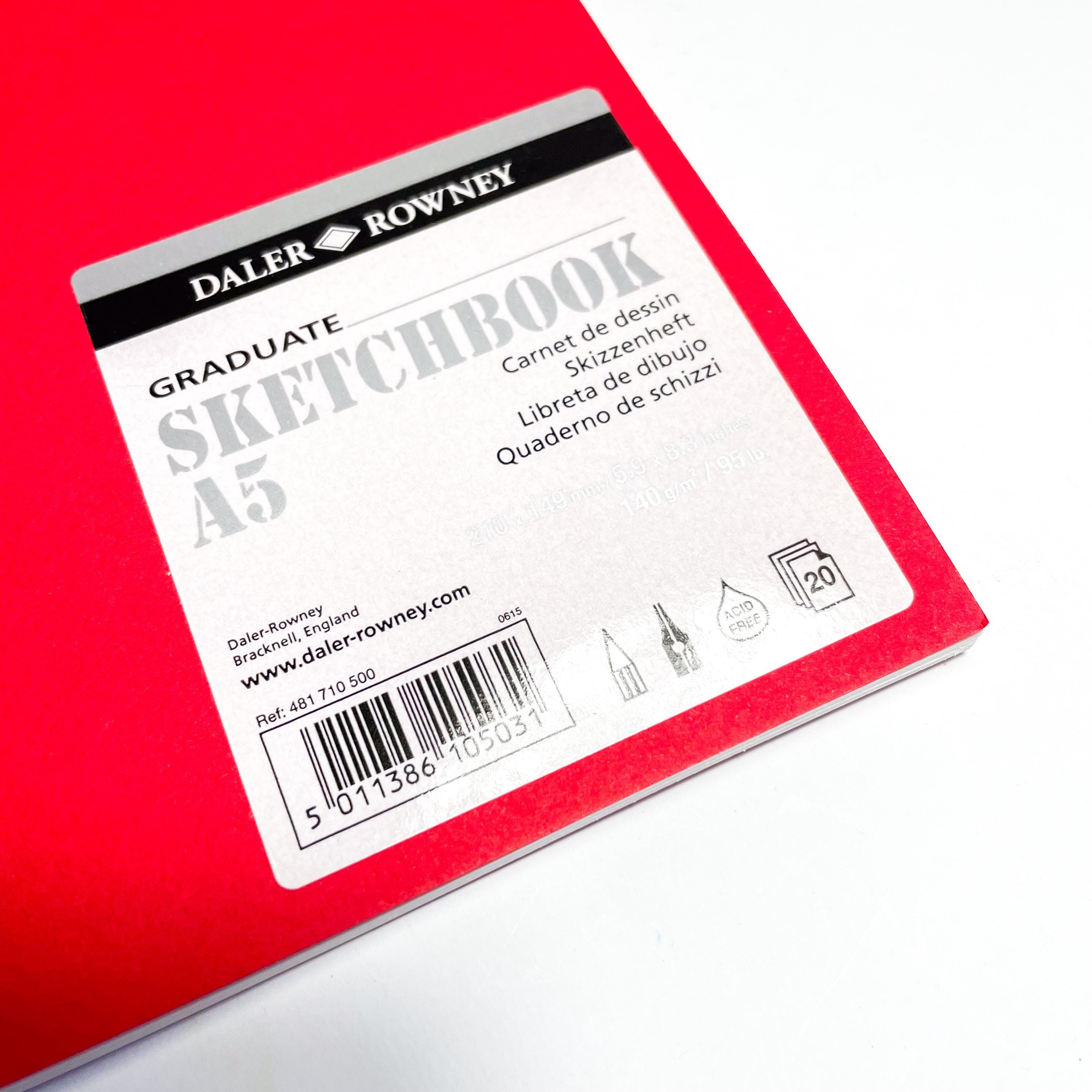 Girben Skizzenbuch A5 – Zeichenblock Mit 40 Seiten (250 G/m²) Für Marker, Aquarell & Tusche