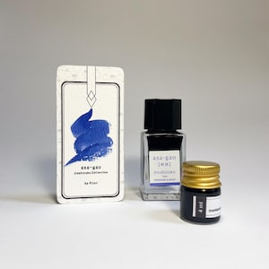 Pilot iroshizuku asa-gao paars-blauw - inktpotje 15 ml en 4 ml inktmonster