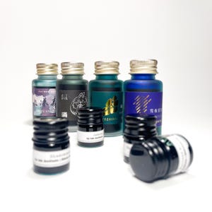 Ink Institute vulpeninkt - premium glanzende en glinsterende inkten als inktmonsters in mini-inktpot van 4 ml