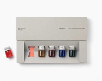 Kakimori inktmonstersets - 5x gepigmenteerde inkt voor vulpennen, kalligrafie en dippennen