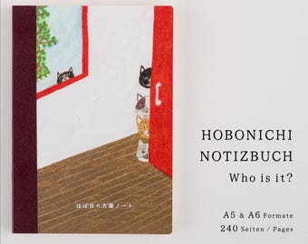 hobonichi notitieboekje "Wie is het?" vierkant in A5- en A6-formaat - Keiko Shibata Collab.