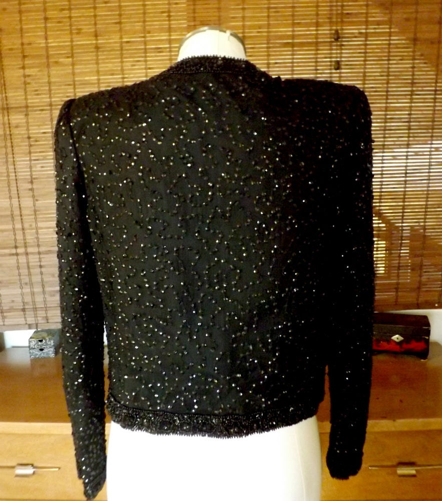 Vintage Late 50s to Early 60s Beaded and Sequin Jacket M Free - Etsy