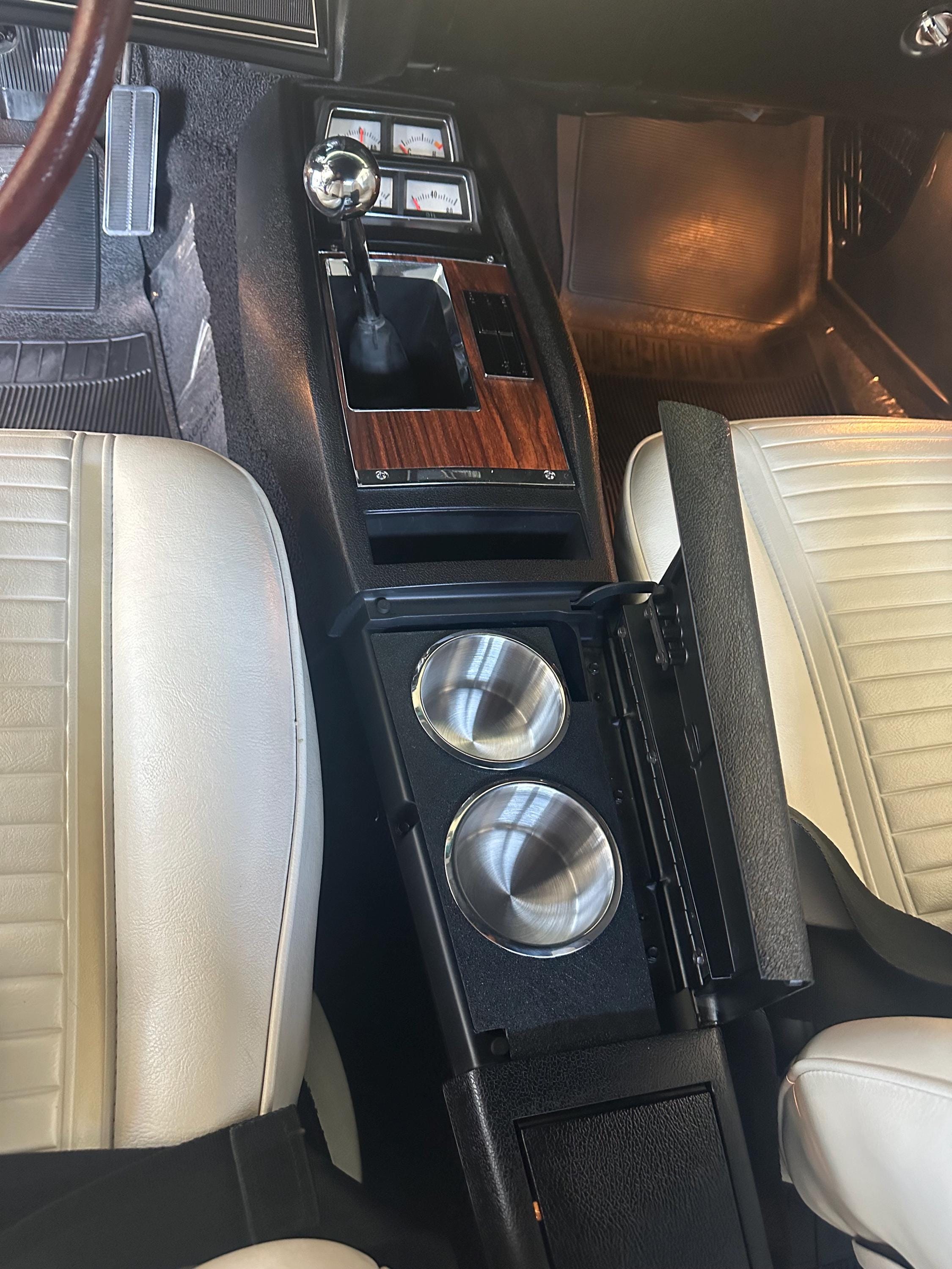 1968-1969 Chevrolet Camaro Console Accessory Phone & Drink Cup Holder for Classic Muscle Cars