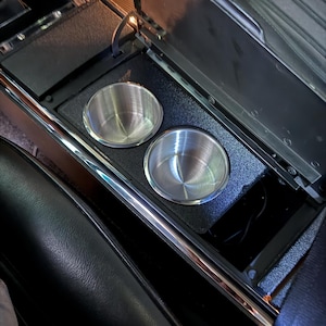 1967 Chevrolet Camaro Console Drink Holder - Extra Large Stainless Steel Cup Insert for Muscle Cars